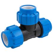 Тройник ПНД компрессионный 63 мм (ТПК-АКВА)