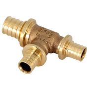 Тройник REHAU с уменьшенным боковым и торцевым проходами 25-16-20 PLATINUM RX, бронза