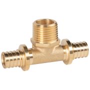 Тройник Royal Thermo ritable аксиальный, латунь НР 16х3/4х16