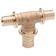 Тройник REHAU с увеличенным боковым проходом 16-20-16 PLATINUM RX, бронза